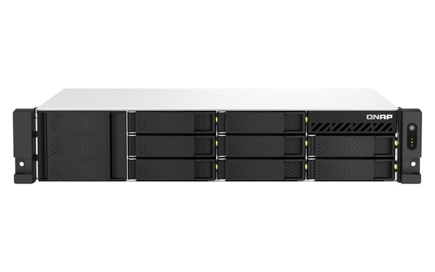 QNAP TS-873AeU-RP NAS Rack (2 U) Ryzen Embedded V1500B 4 Go DDR4 0 To QuTS hero Noir