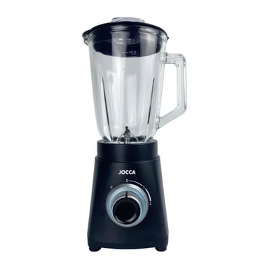 Blender JOCCA 1000 W Bol en verre 1,5 L 2 vitesses Turbo Noir
