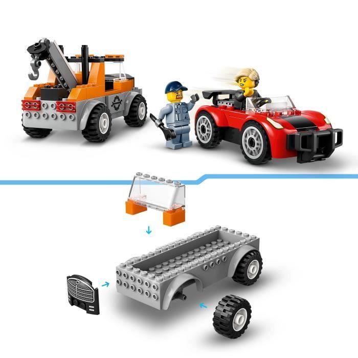 Lego City La Dépanneuse Et La Voiture De Sport 60435 Lego La Boîte - vue 3
