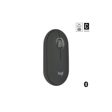 Logitech Pebble Mouse 2 M350s Grafito Ratón inalámbrico Bluetooth