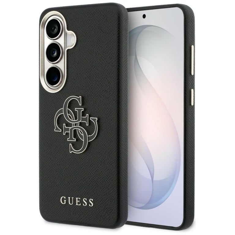 Guess Étui Grained Big 4G Metal Logo pour Samsung Galaxy S26