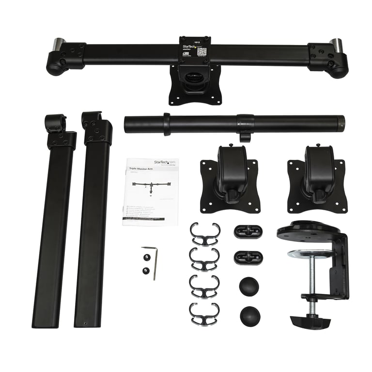 StarTech.com Support de Bureau Bras Triple pour Moniteur Support VESA 3 Écran jusqu'à 27 Mât ArticuléRéglable Inclinaiso - vue 4