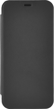 BigBen Connected Funda Folio con Función de Soporte para Galaxy Note 10 Elegante Diseño Rígido Negro transparente