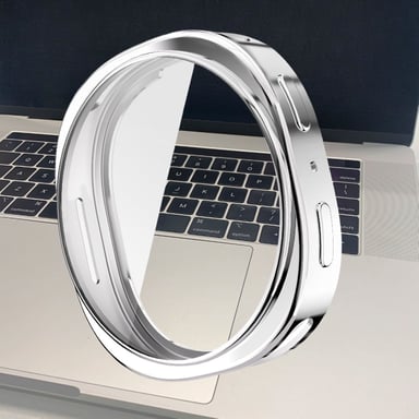 Custodia protettiva in TPU nera da 40 mm per compatible with Samsung Galaxy Watch 8 Silver S