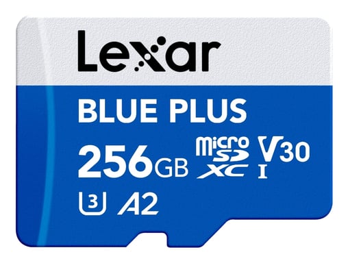 256GB BLUE PLUS MICROSDXC UHS-ICARD