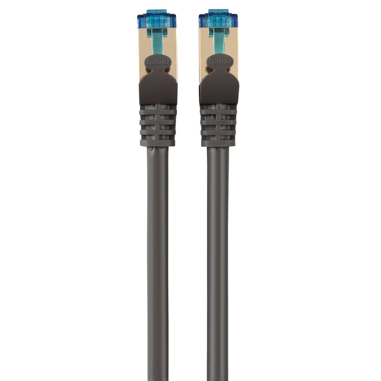 Hama 8p8c (RJ45) male plug - 8p8c (RJ45) male plug câble de réseau Gris 15 m