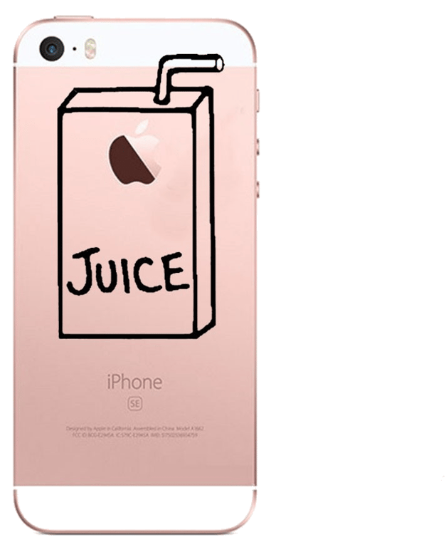 Coque Silicone IPHONE 5/5S/SE Juice Fun APPLE Jus de Pomme Boisson Transparente Protection Gel Soupl