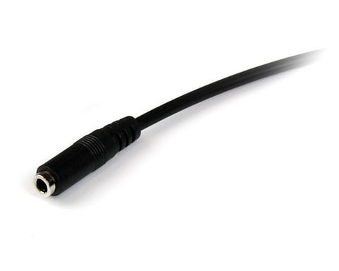 StarTech.com Cable de 1m de Extensión Alargador de Auriculares Headset Mini-Jack 3,5mm 4 pines Macho a Hembra