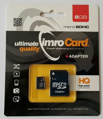 Memoria flash IMRO 4/8G ADP 8 GB MicroSDHC Classe 4