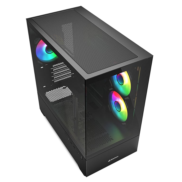 Sharkoon MK6 RGB Midi Tower - vue 3