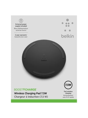 Belkin Boost Charge Smartphone Noir Secteur Recharge sans fil Charge rapide Intérieure