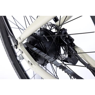Bicicleta eléctrica urbana, Urb-e BELT 28'', cambio automático con correa, Motor BAFANG 3 Speed, Autonomia hasta 80km  Batería 36V 13Ah