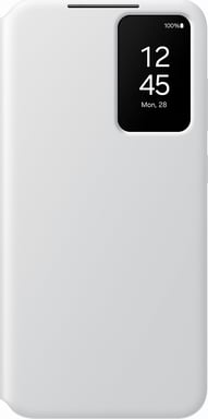 Folio pour Samsung Galaxy S24+ S View Cover avec fenêtre transparente Gris Clair Samsung