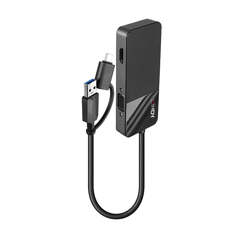Lindy 43354 station d'accueil USB 3.2 Gen 1 3.1 Gen 1 Type A + Type C Neuf
