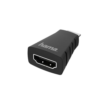 Hama 00200347 changeur de genre de câble HDMI Type C (Mini) HDMI Noir