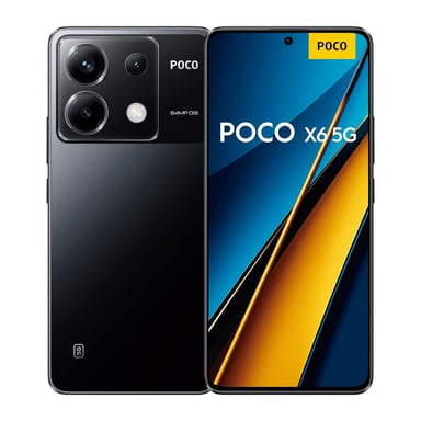 Poco X6 (5G) 256 Go, Noir, Débloqué