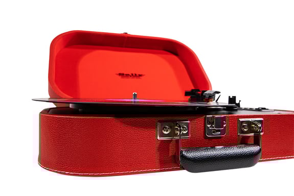 Trevi TT 1020 BT Tourne-disque à entraînement direct Rouge Semi-automatique