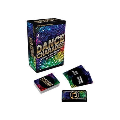 Jeu de société GOLIATH Dance Charades, cartes à mimer et danser, défi musique et mime, 4 à 12 joueurs, multicolore