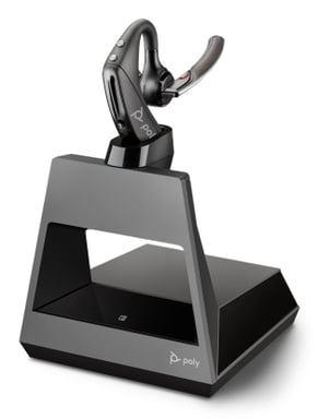 Poly 5200 Office Casque Sans fil Crochets auriculaires, Ecouteurs Bureau/Centre d'appels Bluetooth Noir