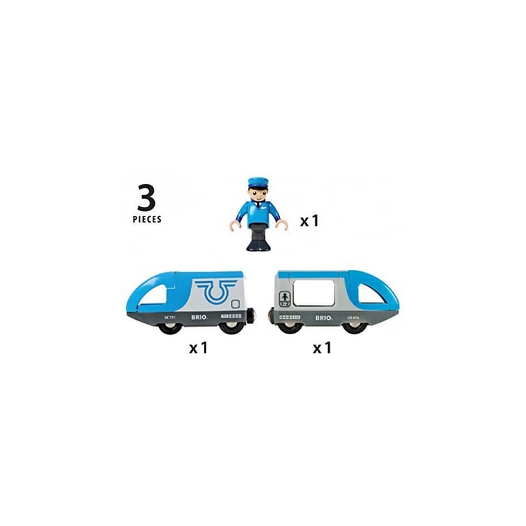 Train Brio : Train de voyageurs à pile Brio - vue 4