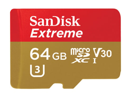 SanDisk Extreme, microSDXC, 64GB 64 Go UHS-I Classe 10