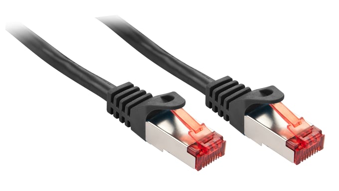 LINDY Cable de red básico Cat.6 S/FTP - 0,5 m - negro