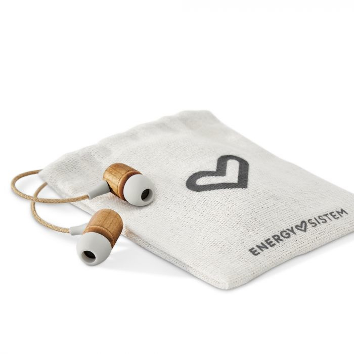 Écouteurs Energy Sistem Eco Cherry Wood – Filaire, Bois Durable, Microphone - vue 3