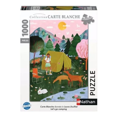Nathan Puzzle 1000 pièces - Aventure Camping en Plein Air - vue 1