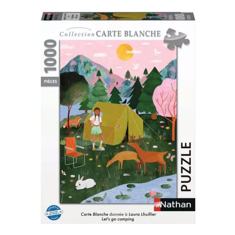 Nathan Puzzle 1000 pièces - Aventure Camping en Plein Air