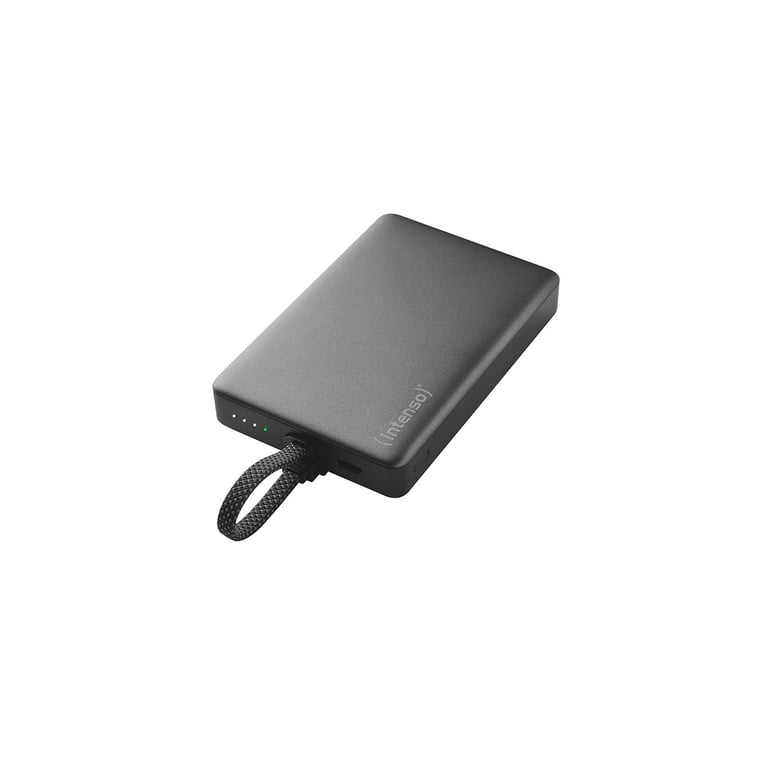 Batterie externe magnétique Intenso 10 000 mAh Charge rapide PD 3.0 Câble USB C intégré Voyant LED - vue 4