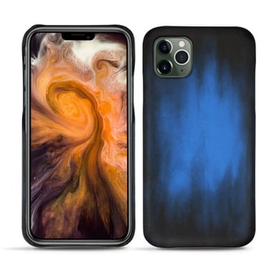 Coque cuir Apple iPhone 11 Pro Max -  - Bleu - Cuir patine