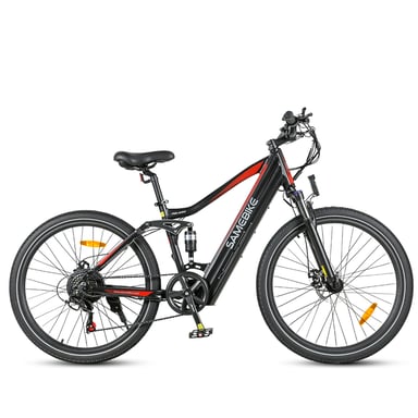 Samebike XD26-II Bicicleta eléctrica para adultos, 750 W, 26 pulgadas, suspensión total, batería de 48 V y 14 Ah