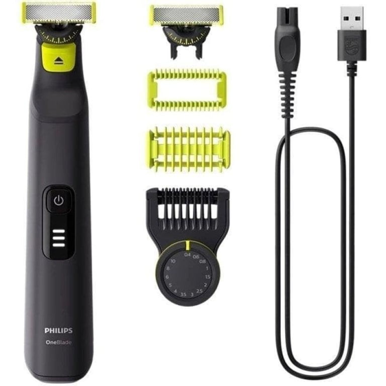 Tondeuse homme Philips QP6542 15 One Blade Pro 360 Visage et Corps Noir - Neuf