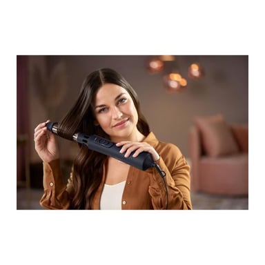 Cepillo secador Philips Brillance - Serie 5000, 1000W, 5 accesorios con revestimiento de turmalina infundido con aceite de argán