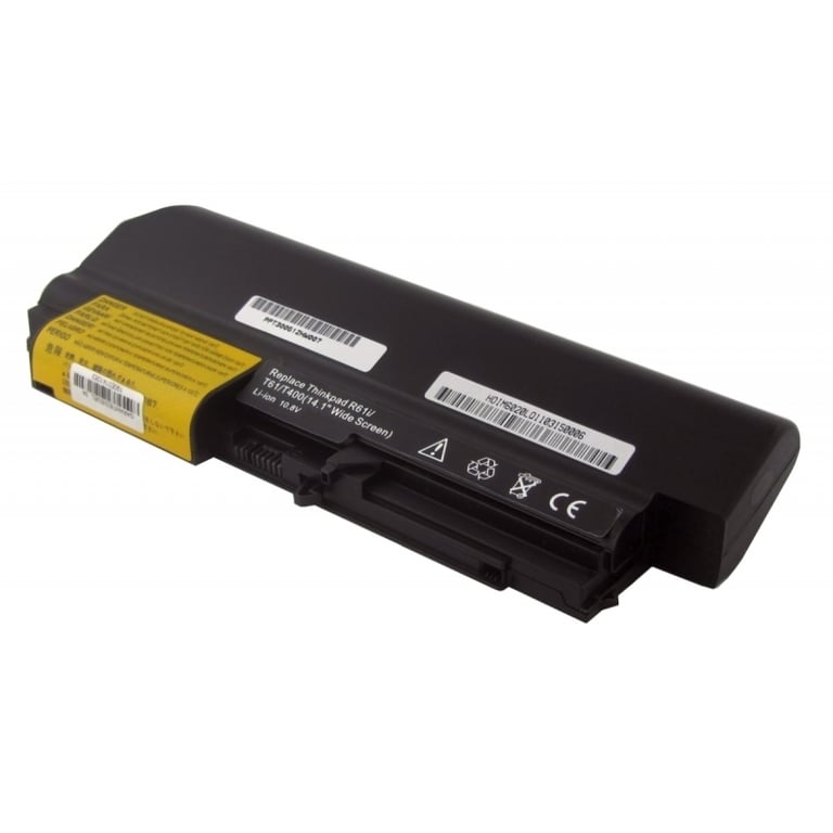 Battery LiIon, 10.8V, 6600mAh for LENOVO ThinkPad T400 (2768), High Capacity Battery