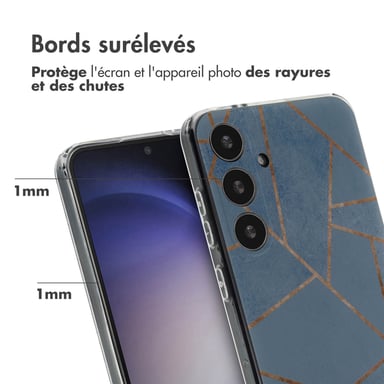 imoshion Coque Design pour Samsung Galaxy S24 Plus - Blue Graphic