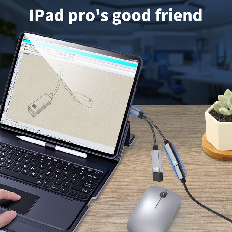 USB C mâle vers USB femelle + prise de charge USB C PD et adaptateur OTG USB 2.0 Neuf - vue 2