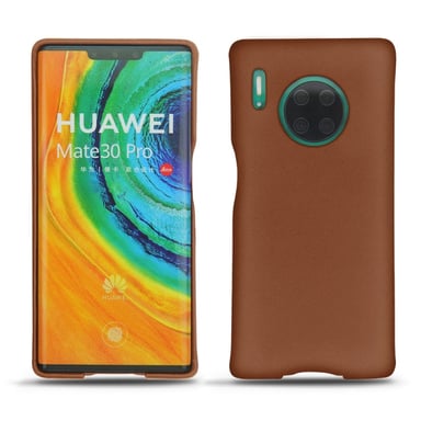 Coque cuir Huawei Mate 30 Pro -  - Marron - Cuir lisse