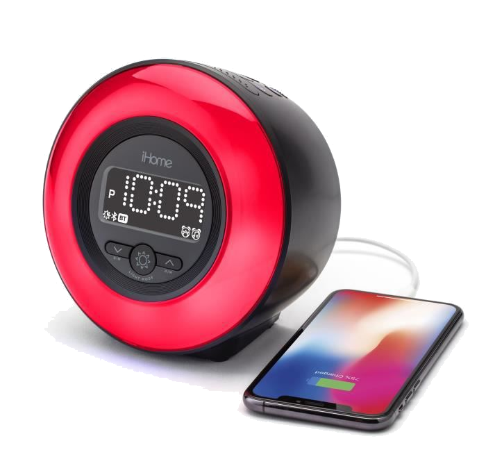 IHOME Réveil Bluetooth lumineux