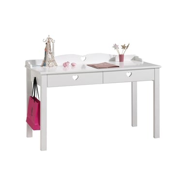 Vipack AMORI escritorio lacado blanco para dormitorio infantil
