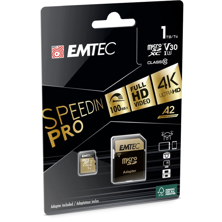 Microsd 1tb 10095 Speedin Pro Etc Ecmsdm1txc10sp - vue 2