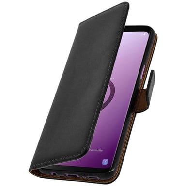 Funda billetera para Samsung Galaxy S9 Cuero auténtico Función soporte – Negro
