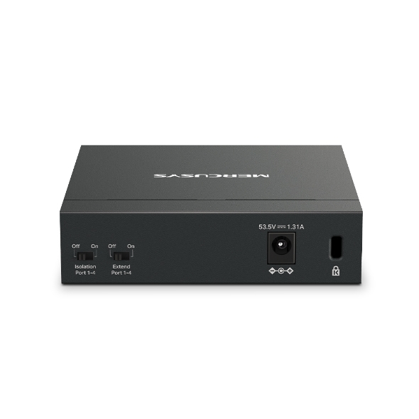 Mercusys MS105GP commutateur réseau Gigabit Ethernet 101001000 Connexion Ethernet supportant 'alimentation via ce port PoE Neuf - vue 2
