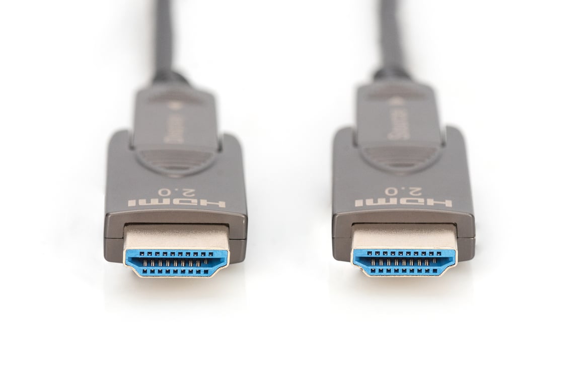 Digitus 4K – câble fibre optique hybride HDMI AOC avec 30m connecteur amovible Noir - vue 3