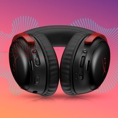 Cuffie da gioco wireless HyperX Cloud III S nero-rosso - Autonomia 120h - Suono cristallino - Microfono chiaro