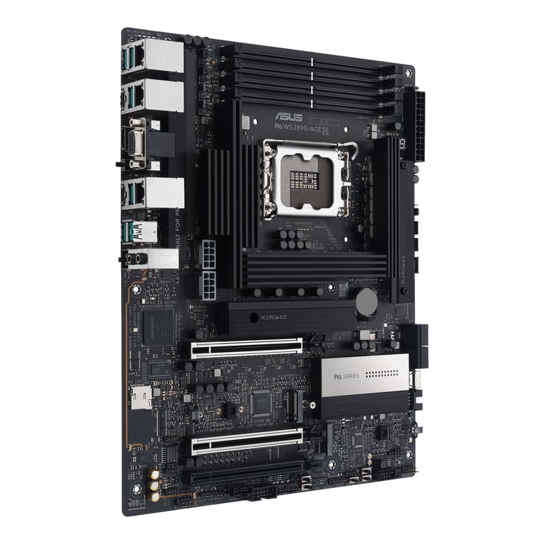 ASUS PRO WS Z890 ACE SE LGA1851 ATX MB DDR5 Thunderbolt 4 Type C ports 4xM.2 Neuf - vue 2
