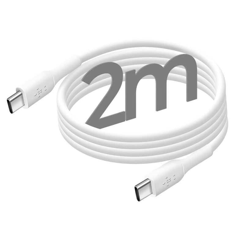Chargeur secteur USB C x2 GaN PPS + Cable USB C 2m - vue 6