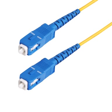 StarTech.com Cable de Fibra Óptica Simplex SC a SC (UPC) OS2 Monomodo de 30m - 9/125µm - 40G/100G - Resistente a Dobleces - Low Insertion Loss - Cable LSZH - Cable de Parcheo de Fibra