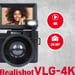 AGFA PHOTO Realishot VLG-4K Kit Vlogging - Caméra 24MP, Vidéo 4K, Ecran LCD 3'', Zoom Numérique 16X, Capteur CMOS, Batterie Lithium - Noir