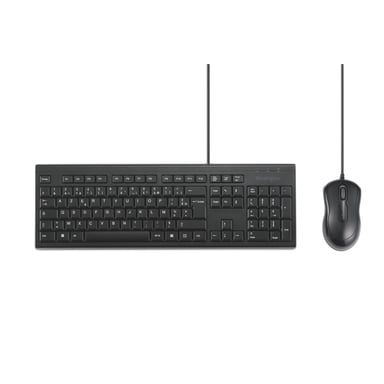 Kensington KM100 EQ tastiera Mouse incluso Ufficio USB AZERTY Francese Nero